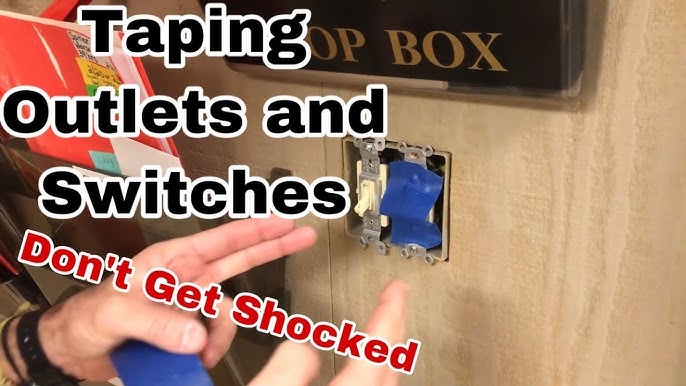 Learn how to correctly apply masking tape to outlets and light switches.