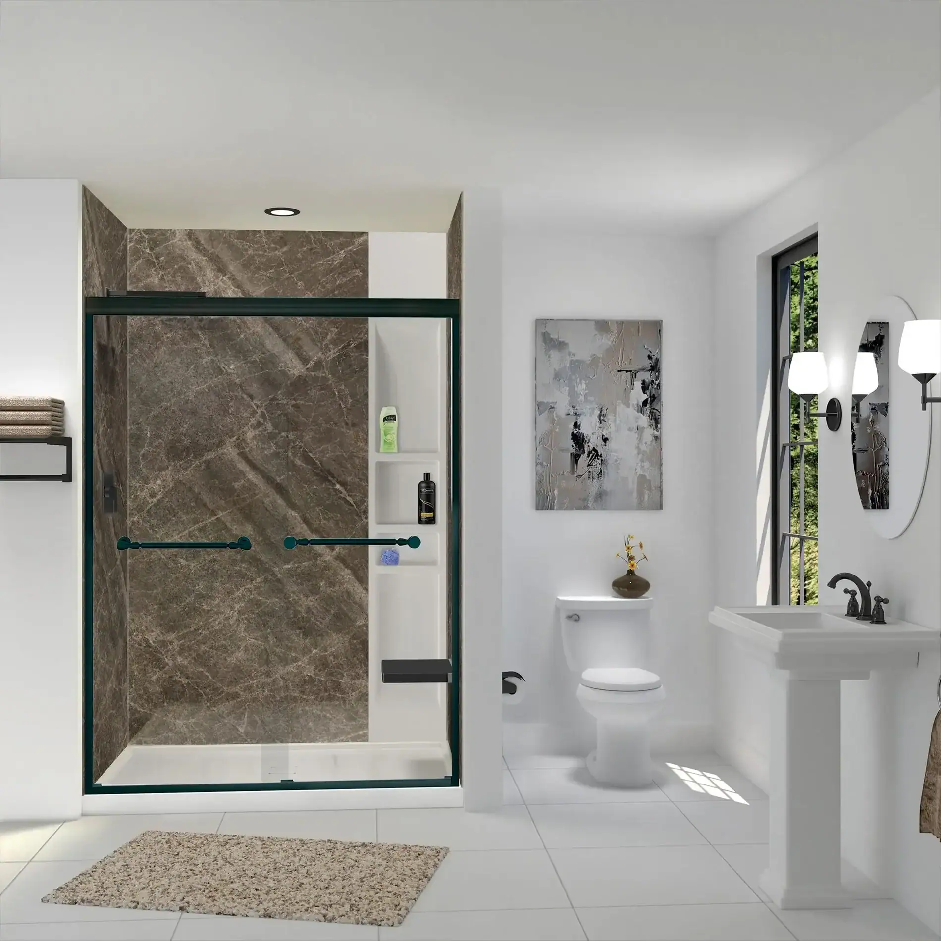 bathroom modeling transformation